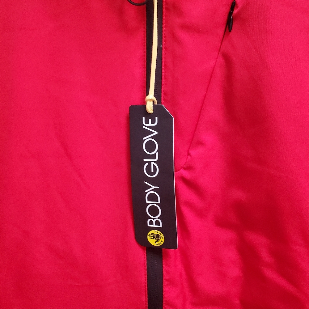 ๐SOLD๐ NWT Body Glove Puffer Coat Hooded Down Cold Ski Winter Sport Red Black - Picture 14 of 14
